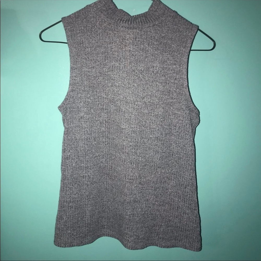 Ribbed Gray Muscle Tank